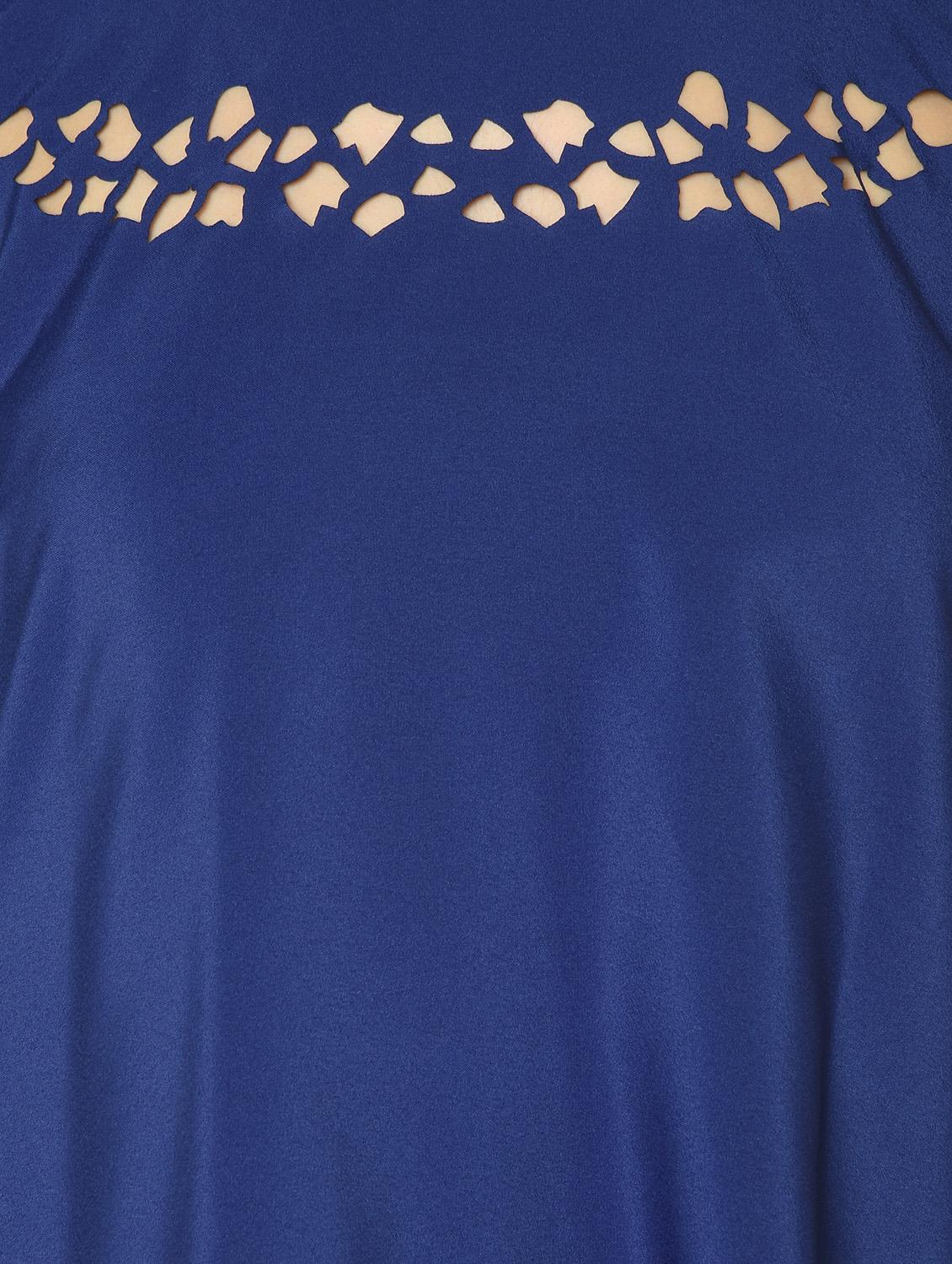 cut out detail asymmetric poncho - 16810946 - Zoom Image - 5