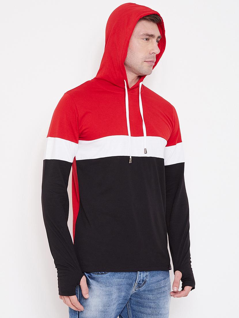 mens color block sweatshirt - 16828091 - Standard Image - 2