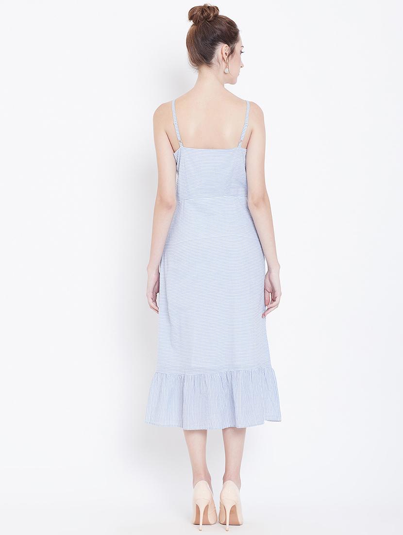 women's tiered dress striped dress - 16833149 - Standard Image - 2