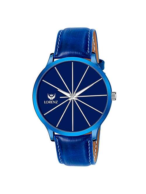 lorenz mens on trend luxury finish blue dial watch- mk-3022k - 16862830 - Very Small Image - 1