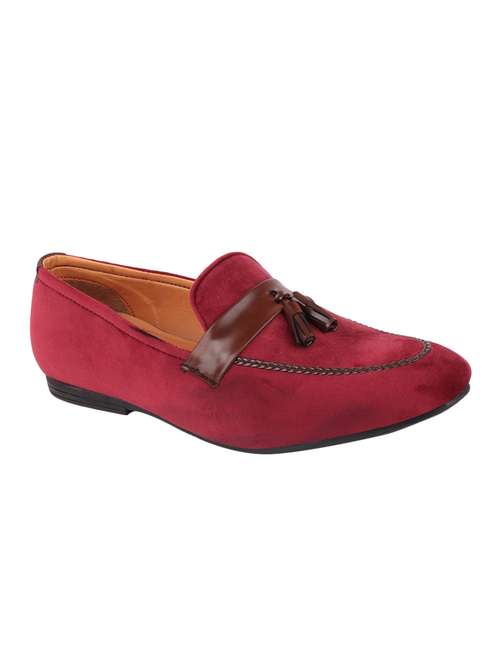 red slip on loafers - 16917056 - Very Small Image - 1