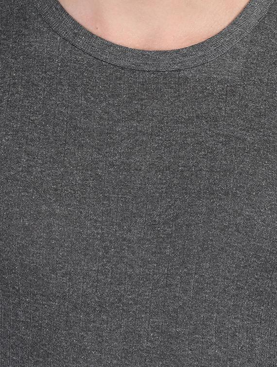 charcoal grey solid t-shirt - 16934247 - Zoom Image - 3