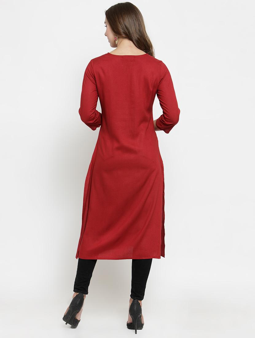 women's straight kurta - 16950575 - Zoom Image - 2