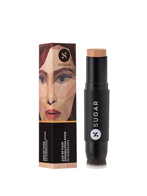 sugar cosmetics ace of face foundation stick - 55 americano (medium deep, warm undertone) - 17079750 - Very Small Image - 1