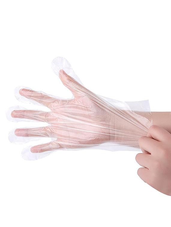 silver shine disposable hand gloves pack of 100 - 17081845 - Standard Image - 3