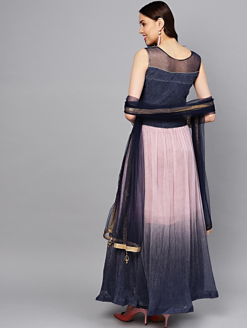 ombre flared lehenga - 17086690 - Zoom Image - 2