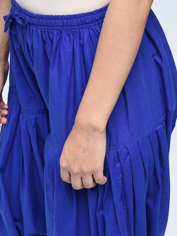 blue cotton solid salwar - 17138716 - Zoom Image - 3