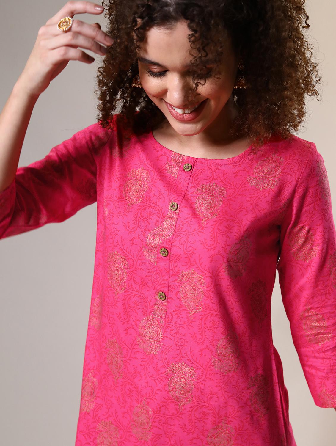 women's straight kurta - 17153228 - Zoom Image - 4