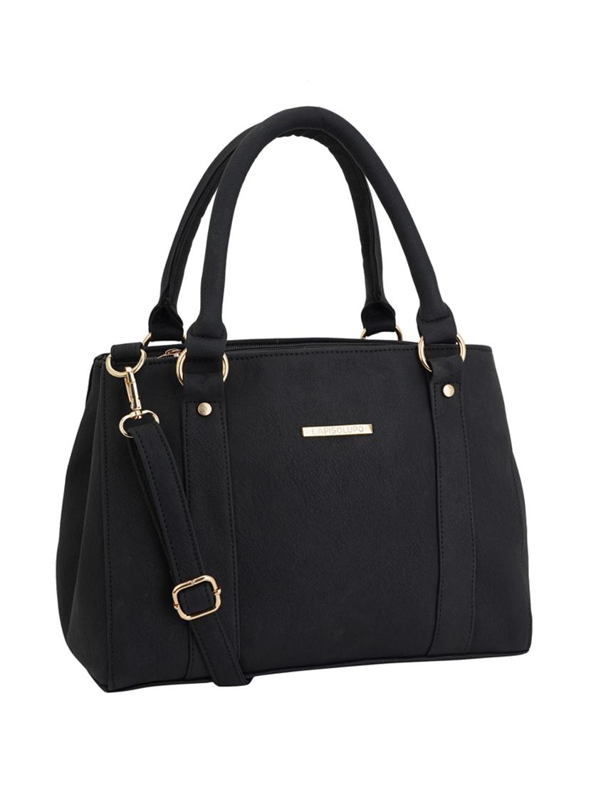 black leatherette (pu) handbag - 17153490 - Zoom Image - 3