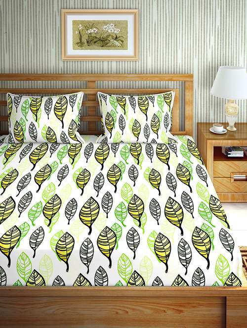cotton double bedsheet with 2 pillow covers - 17155889 - Very Small Image - 1
