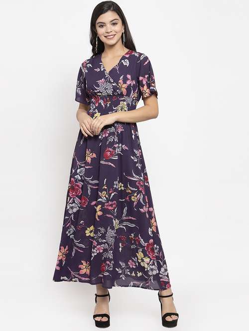 purple polyester dress - 17192164 - Very Small Image - 1