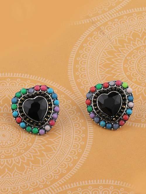 multi colored metal studs earring - 17194491 - Very Small Image - 1