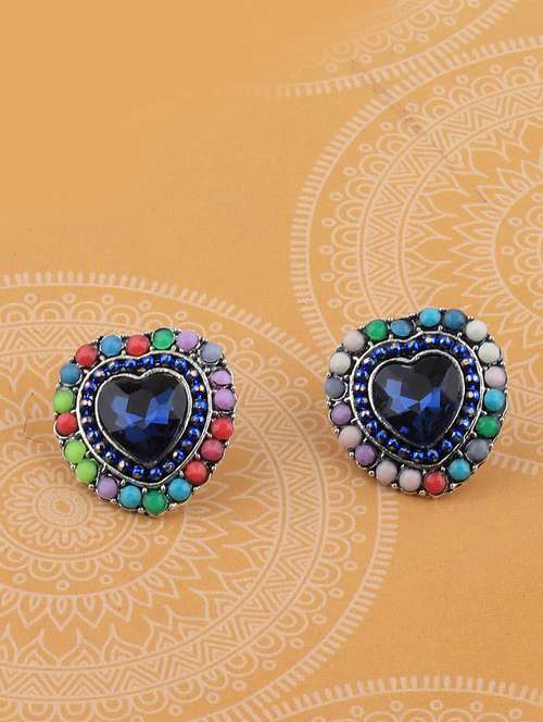 multi colored metal studs earring - 17194493 - Very Small Image - 1