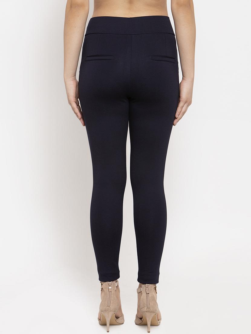 navy blue poly spandex jeggings - 17197842 - Standard Image - 2