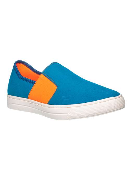 blue slip on casual shoes - 17225814 - Very Small Image - 1
