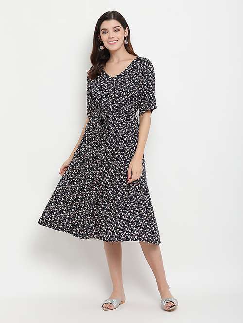 tie front flared dress  - 17256333 - Very Small Image - 1