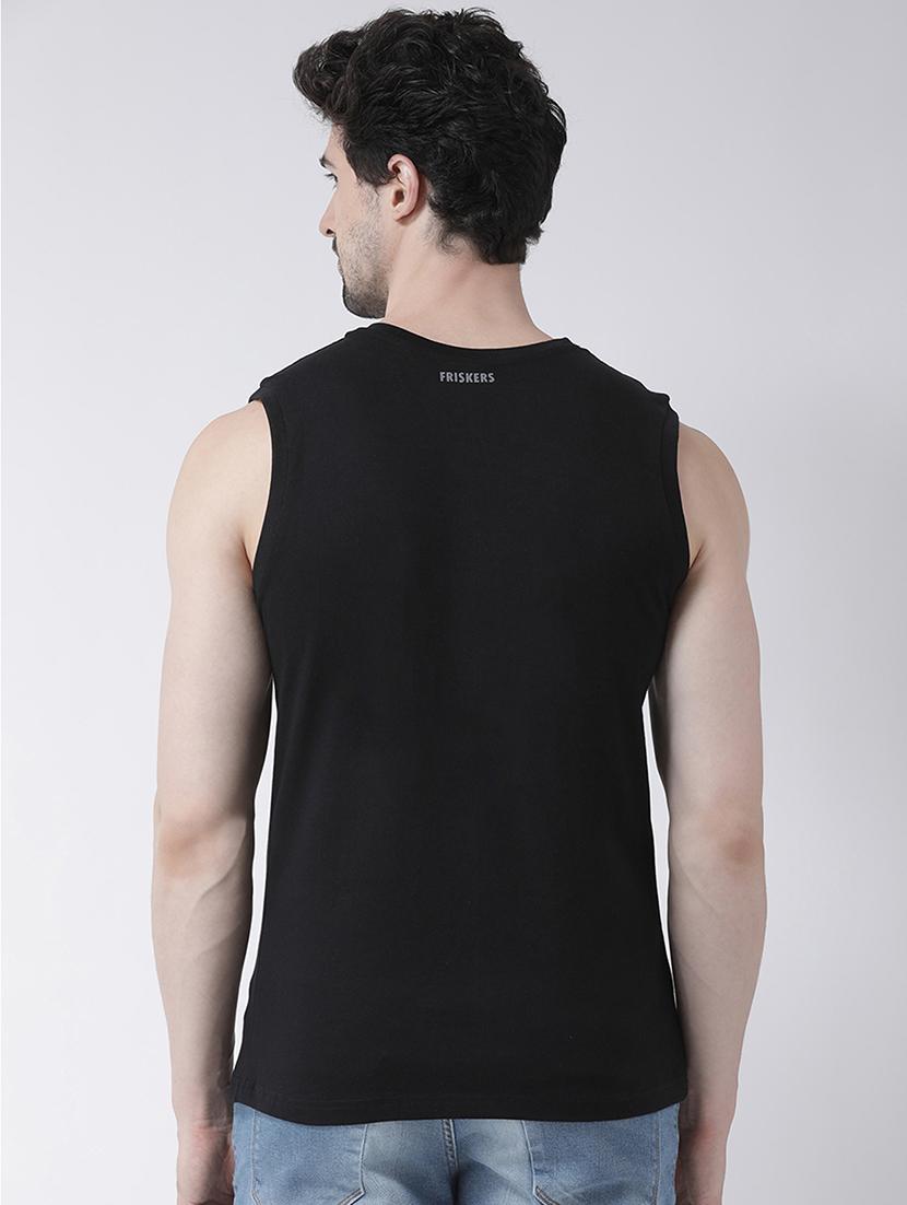 black chest print t-shirt - 17267473 - Zoom Image - 2