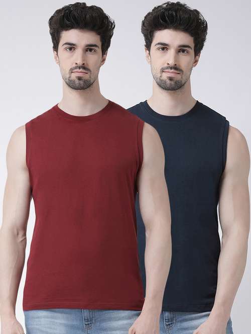 set of 2 solid t-shirt - 17275132 - Very Small Image - 1