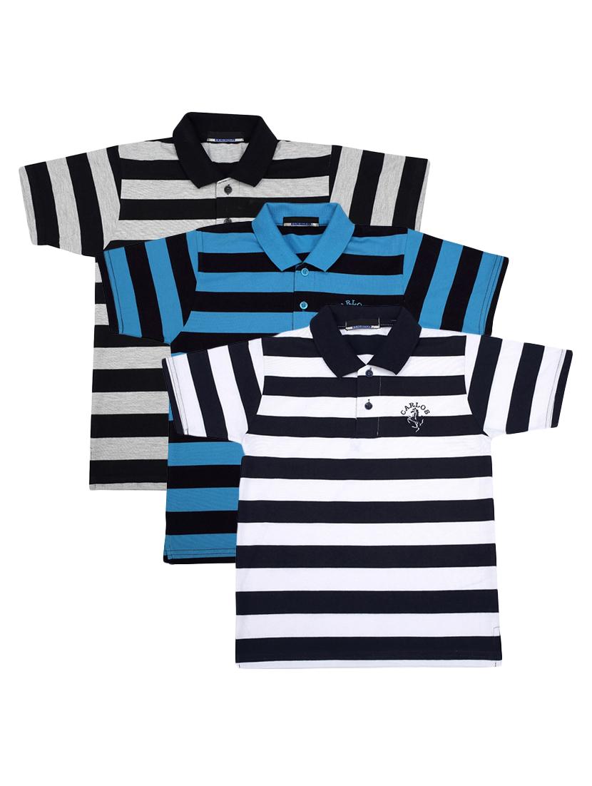 pack of 3 multi colored cotton t-shirt - 17286412 - Standard Image - 2