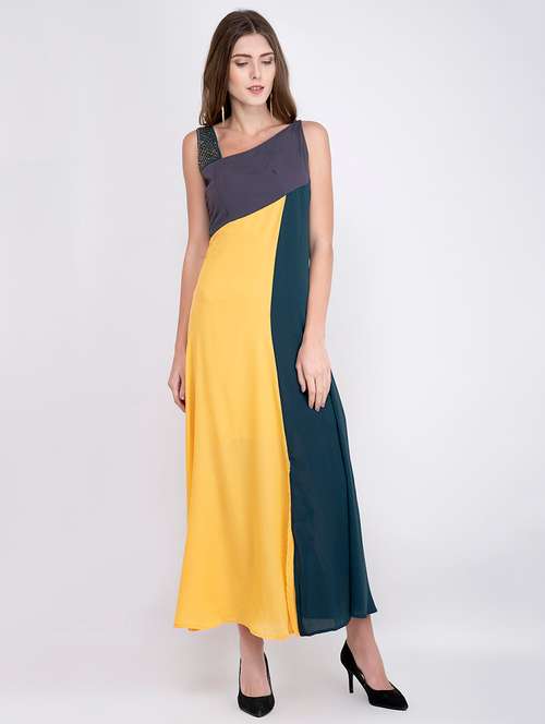 women's  color block dress - 17333383 - Very Small Image - 1