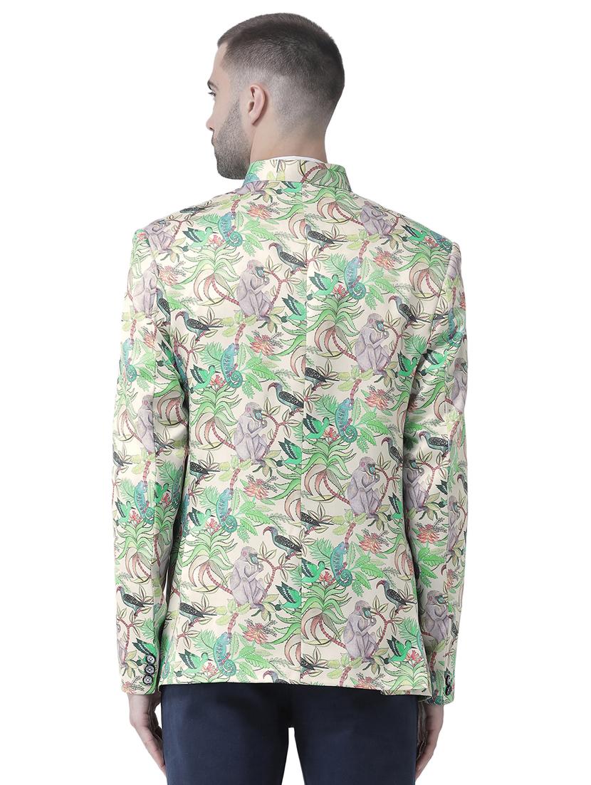 multi colored floral print casual blazer - 17351571 - Zoom Image - 2