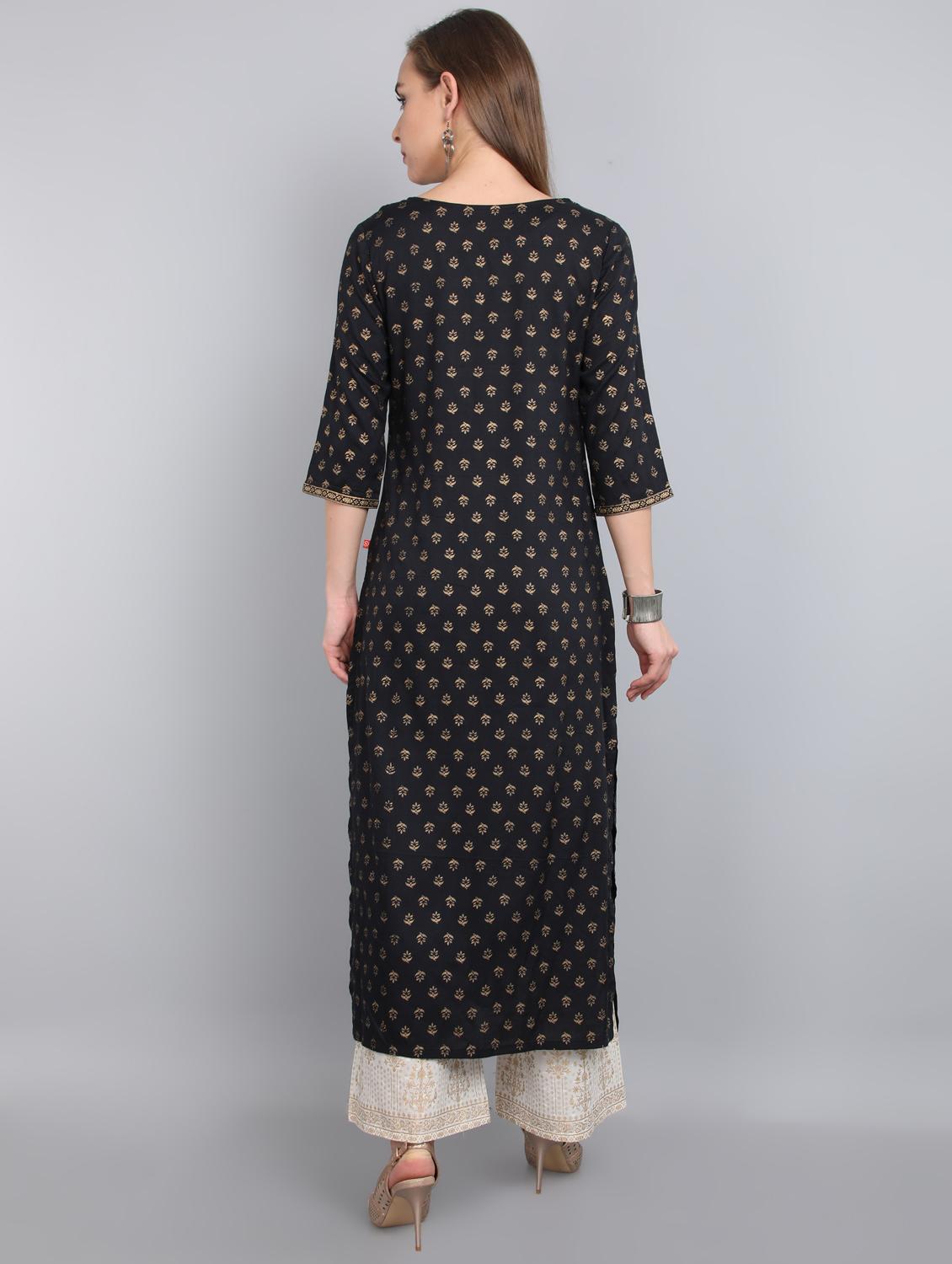 printed kurta palazzo set - 17364141 - Standard Image - 2