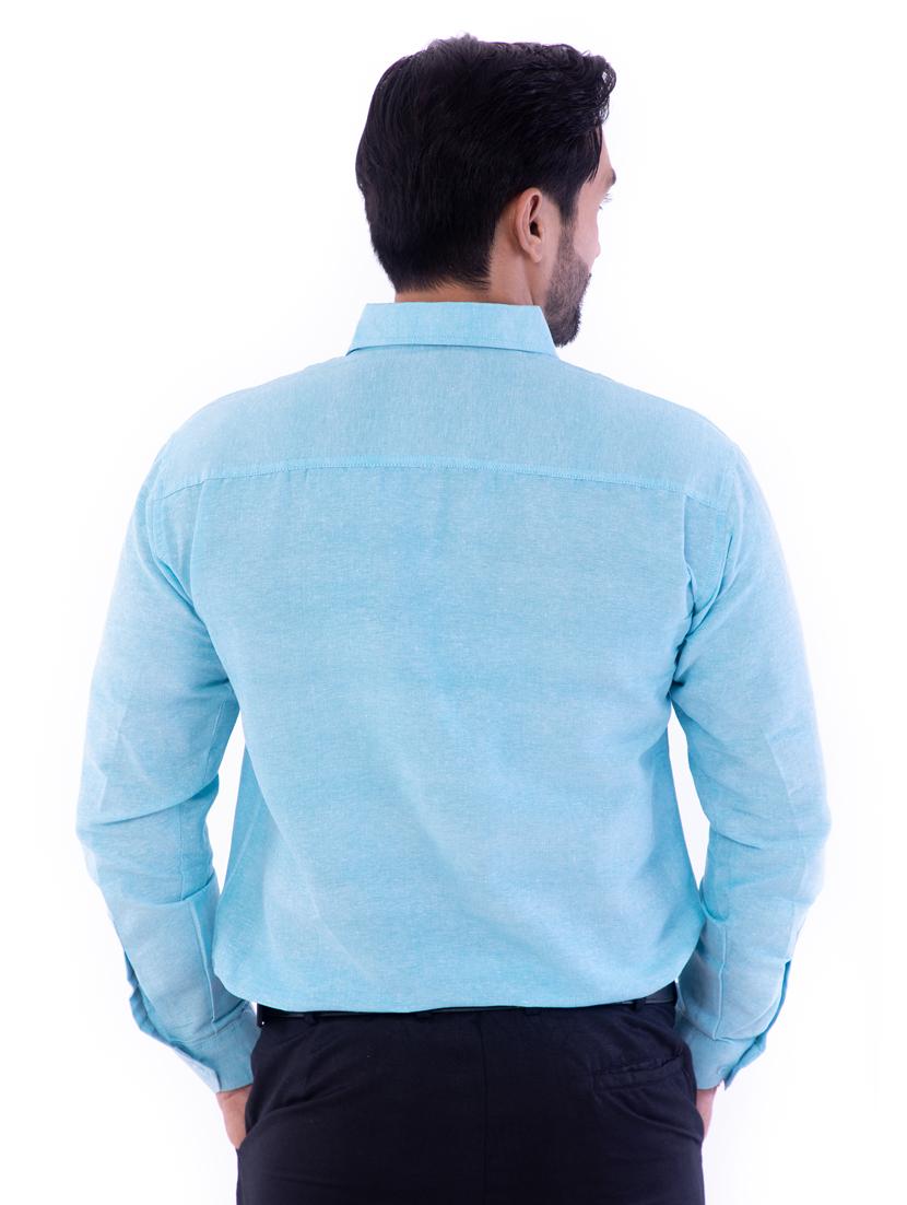 mens solid casual shirt - 17392688 - Zoom Image - 5