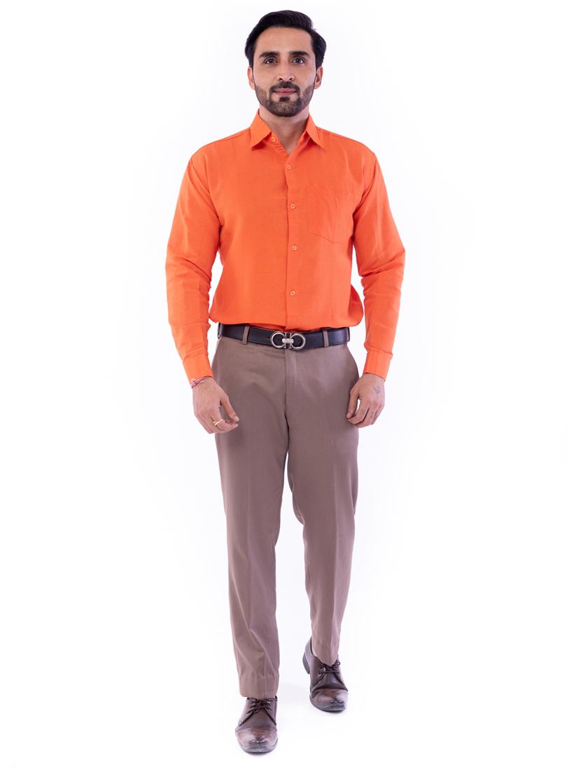 mens solid casual shirt - 17392688 - Zoom Image - 6