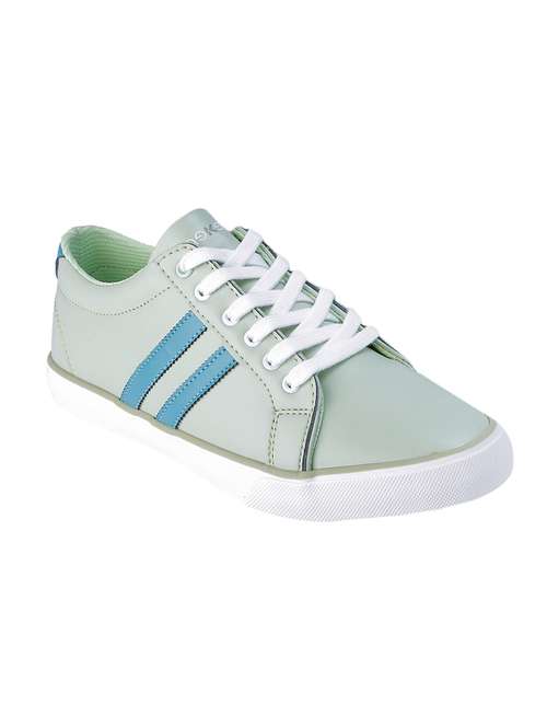 green synthetic laceup casual shoes - 17393794 - Very Small Image - 1