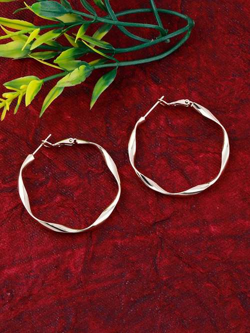 gold metal studs earring - 17393834 - Very Small Image - 1