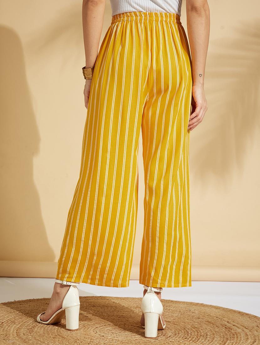 high rise striped palazzo - 17394047 - Standard Image - 2