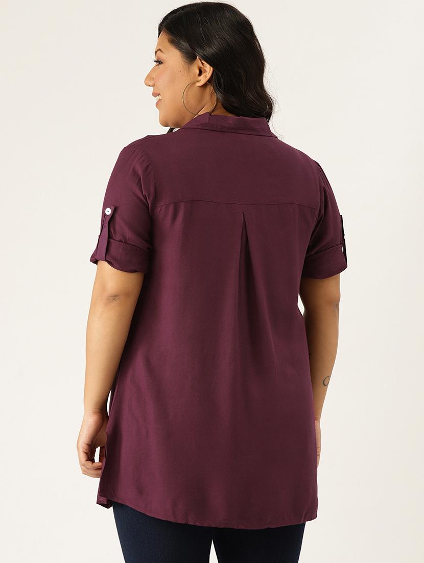 short sleeves plus shirt - 17418102 - Zoom Image - 2