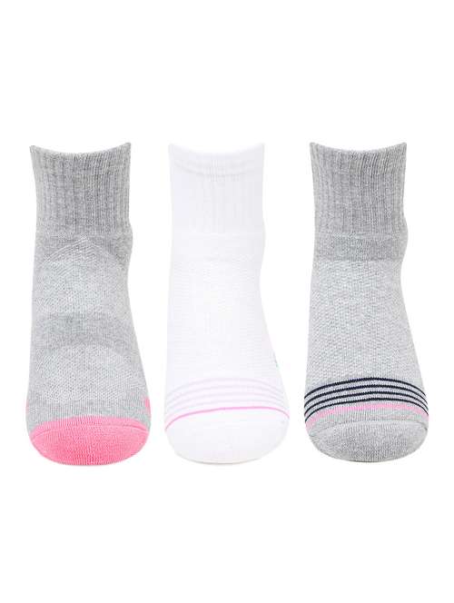 women pack of 3 printed ankle length socks  - 17456181 - Very Small Image - 1