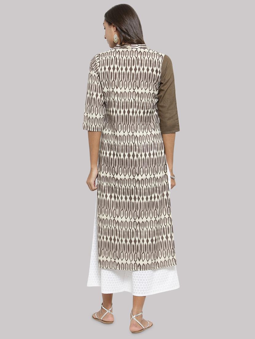 women's straight kurta - 17457752 - Standard Image - 2