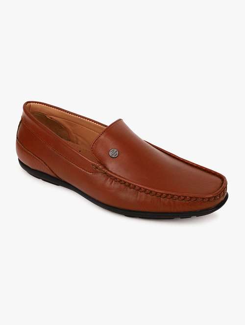 tan synthetic slip on loafers - 17499115 - Very Small Image - 1