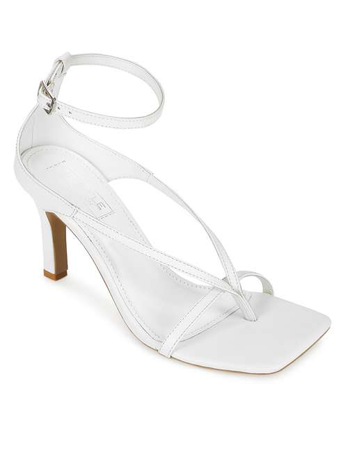 white pu ankle strap sandals - 17526406 - Very Small Image - 1