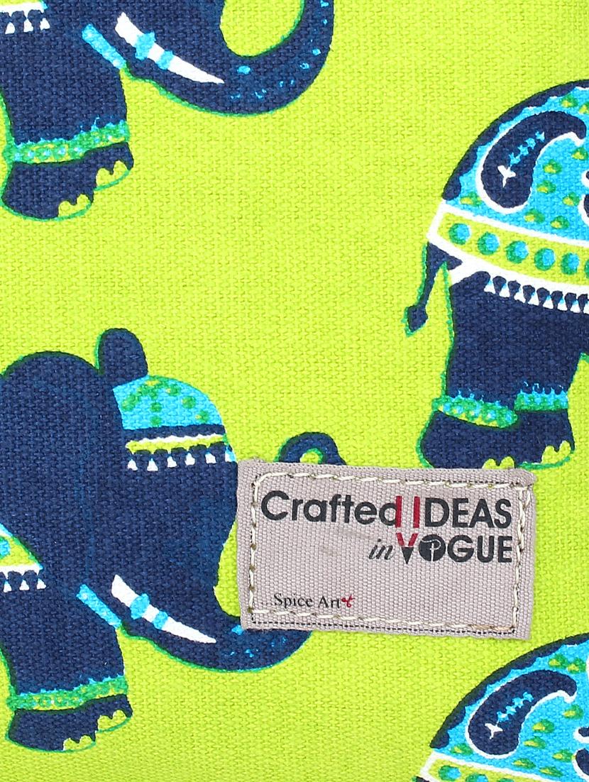 green canvas regular pouch - 17588629 - Standard Image - 5