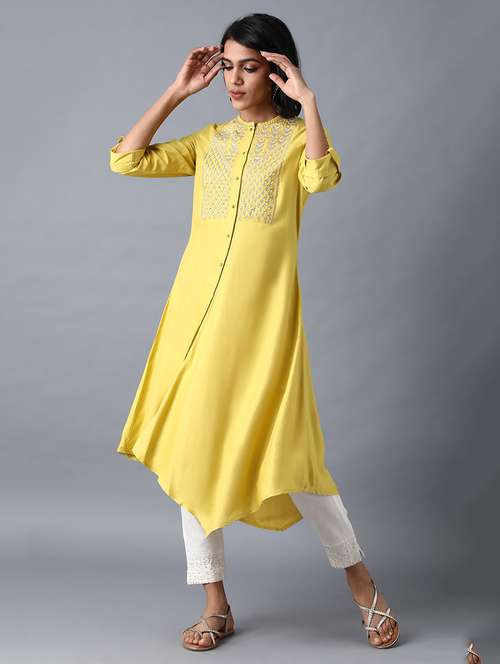 women's asymmetric kurta - 17627203 - Very Small Image - 1