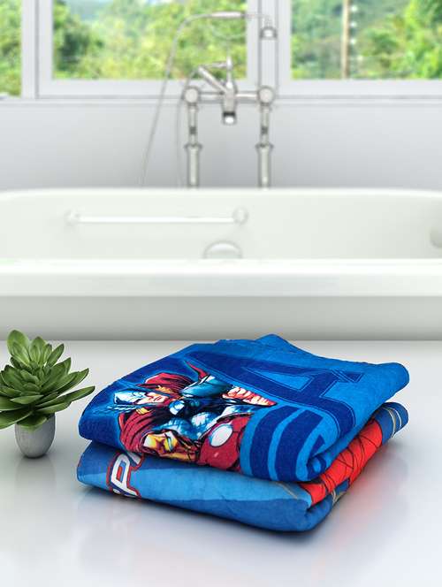 athom trendz marvel kids bath towel 60x120 cm pack of 2 - 17632893 - Very Small Image - 1