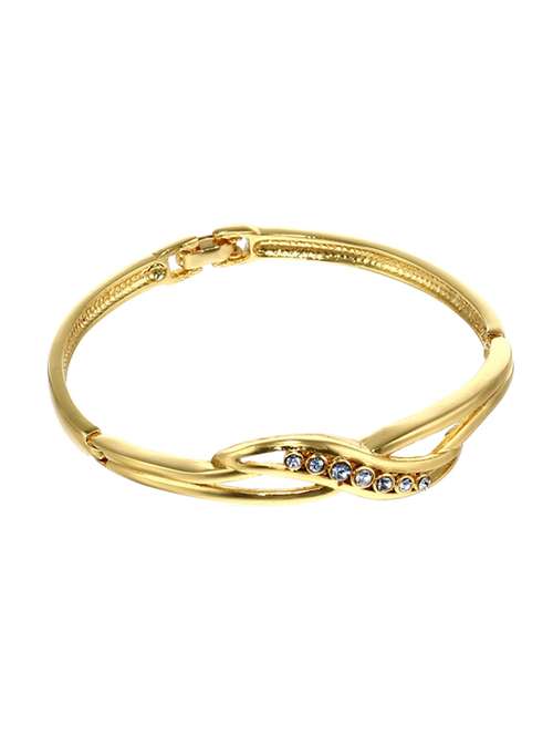 gold metal bangle bracelet - 17633567 - Very Small Image - 1