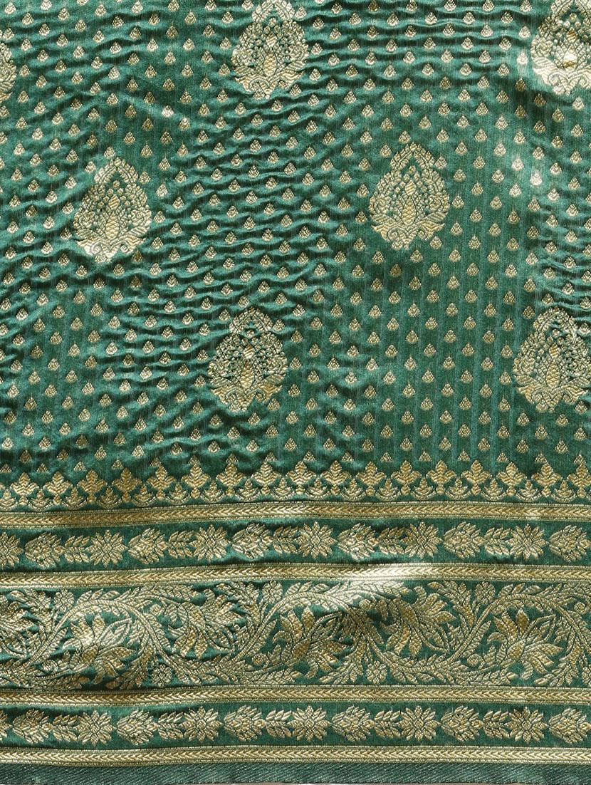 women's banarasi saree with blouse - 17687311 - Zoom Image - 3