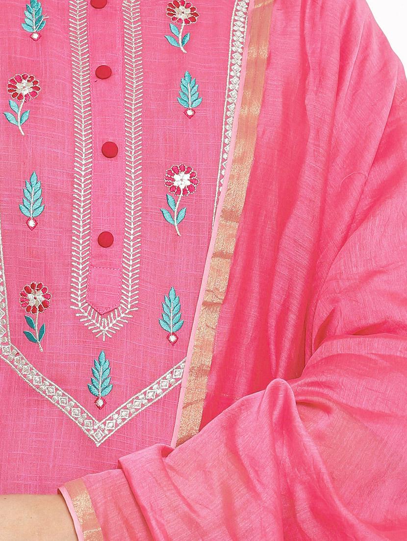 embroidered kurta palazzo set - 17714839 - Standard Image - 3