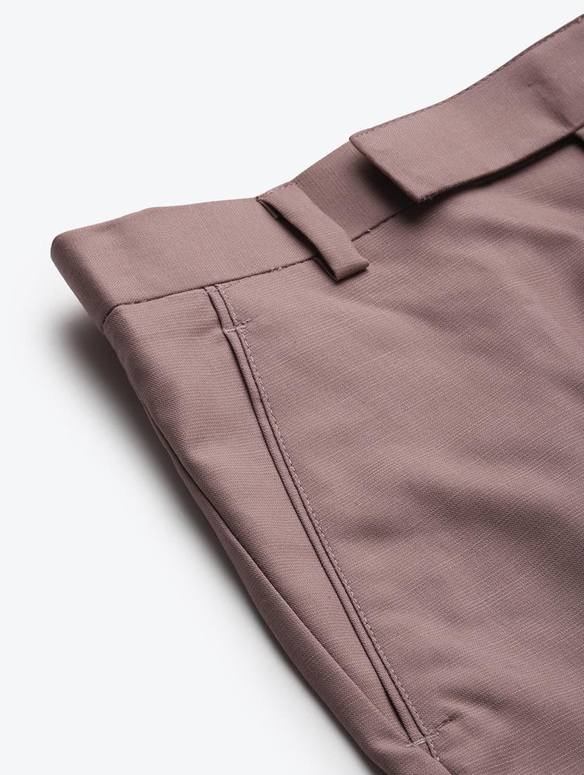 rosewater solid flat front formal trouser - 17733819 - Standard Image - 4
