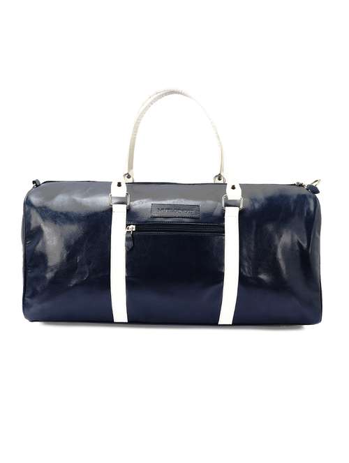 blue leather dufflebag - 17739208 - Very Small Image - 1