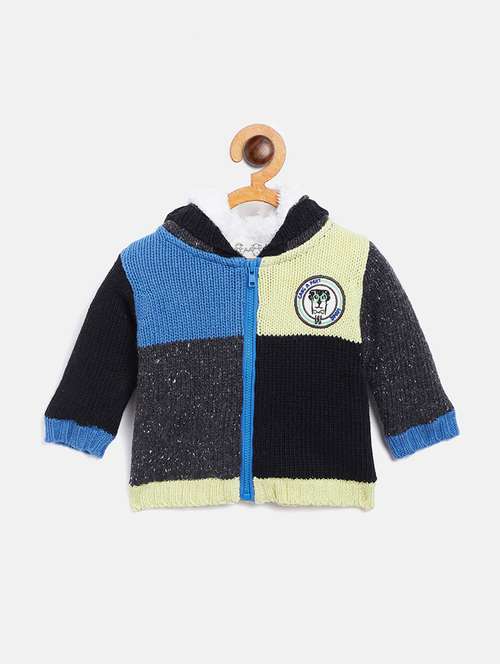 multi colored color block wool sweater - 17754776 - Very Small Image - 1