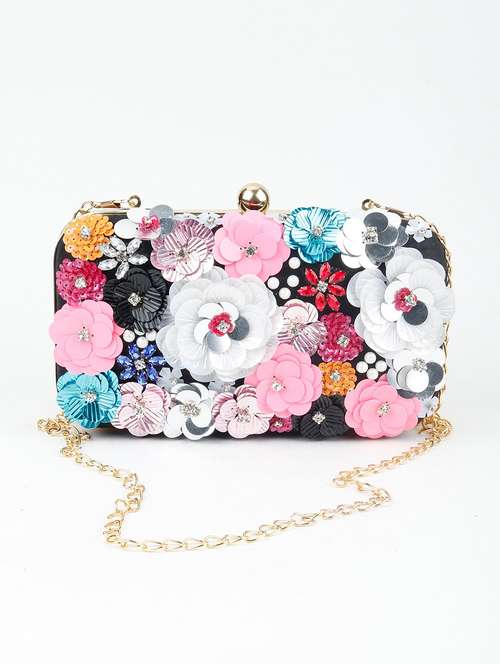 multi colored polyester regular clutch - 17757415 - Very Small Image - 1