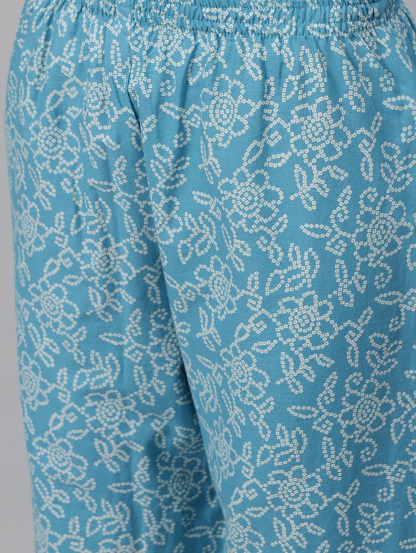 printed kurta palazzo set - 17794535 - Zoom Image - 5