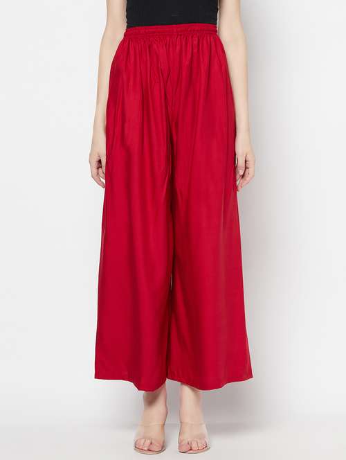 mid rise solid palazzo - 17823205 - Very Small Image - 1