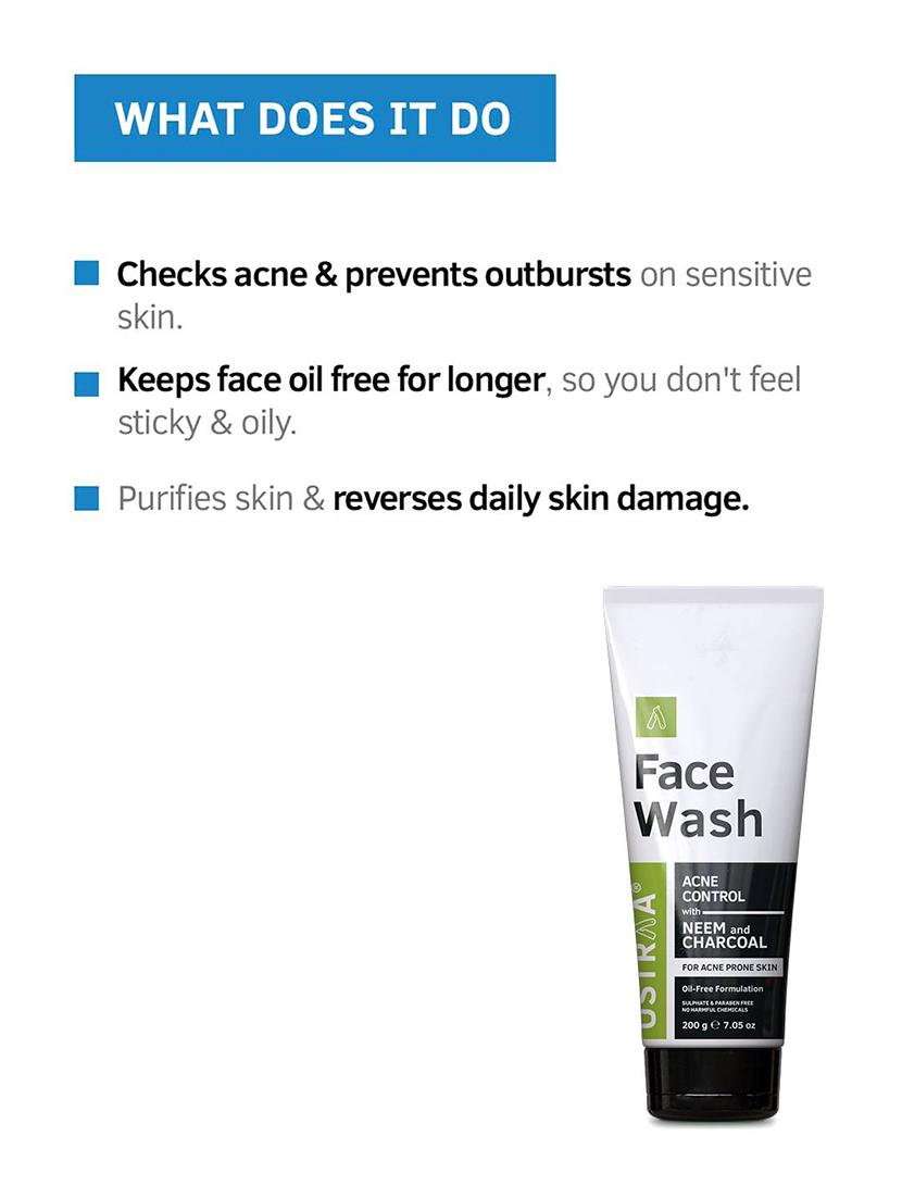 ustraa black deodorant - 150ml & face wash neem and charcoal - 200g - 17847509 - Zoom Image - 5