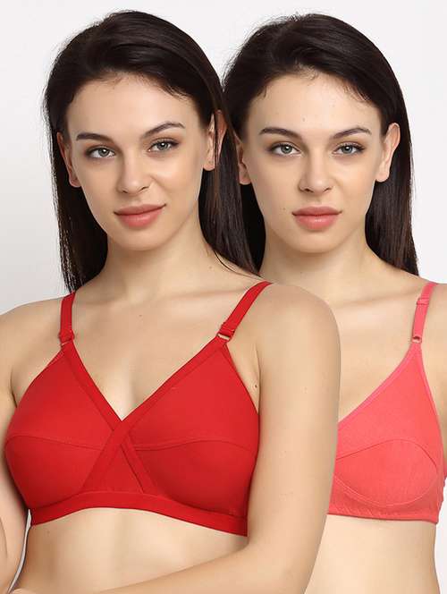 set of 2 solid regular bra - 17851397 - Very Small Image - 1